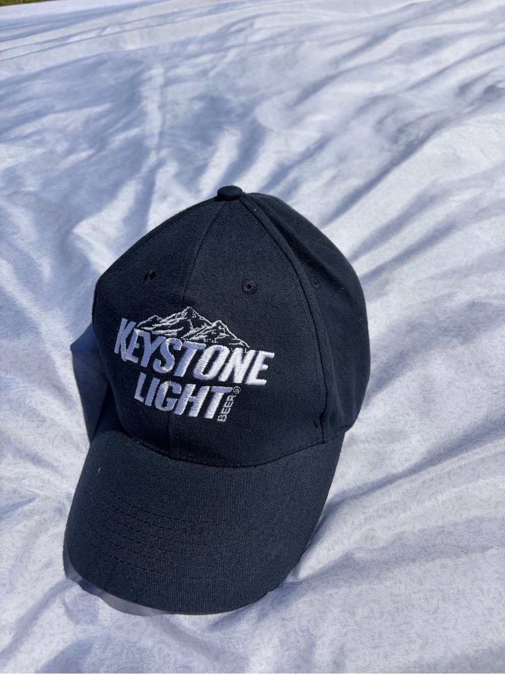 Keystone light beer baseball hat
